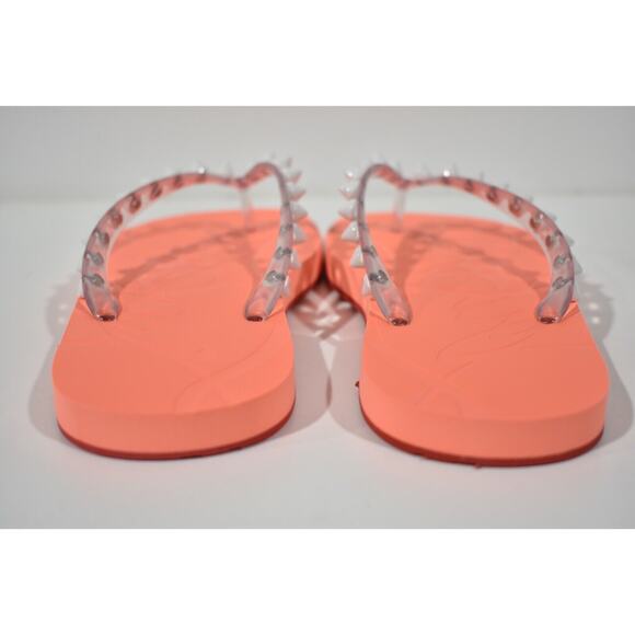 Christian Louboutin Loubi Flip Spikes Donna Flat Drag Thong Flip Flop Sandal 36 - Picture 11 of 12